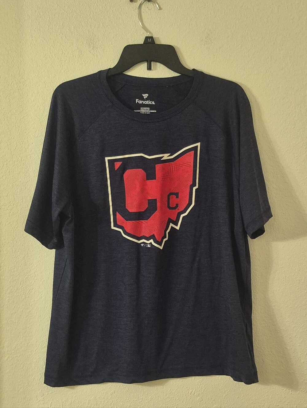 Fanatics Navy Short-Sleeve Tee with Red and White Ohio Graphic